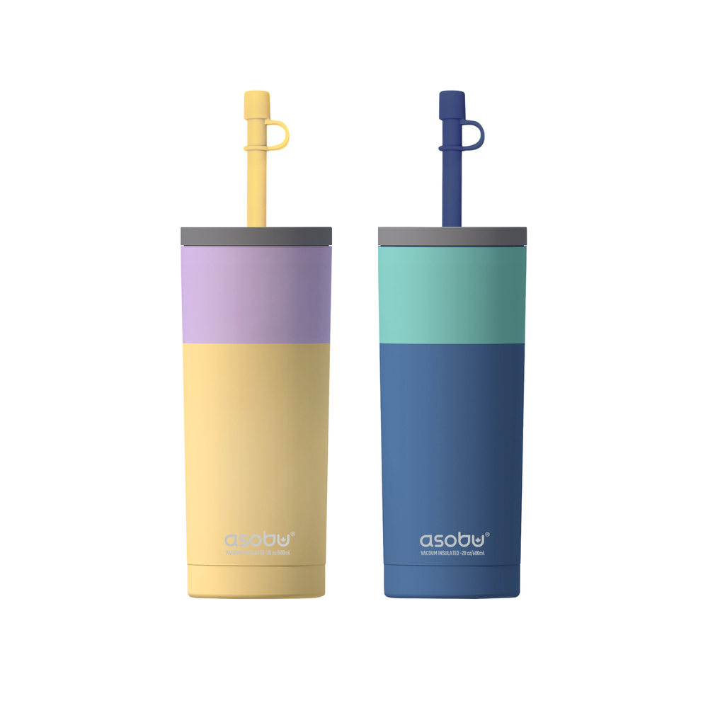 [아소부] 스텐 진공 보온보냉 텀블러 600ml 슈퍼브시피 파스텔