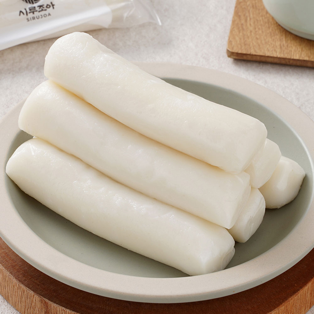 [시루조아] 굳지않는 특허기술 흰/쑥 2색 가래떡 700g×2팩 개별포장 떡