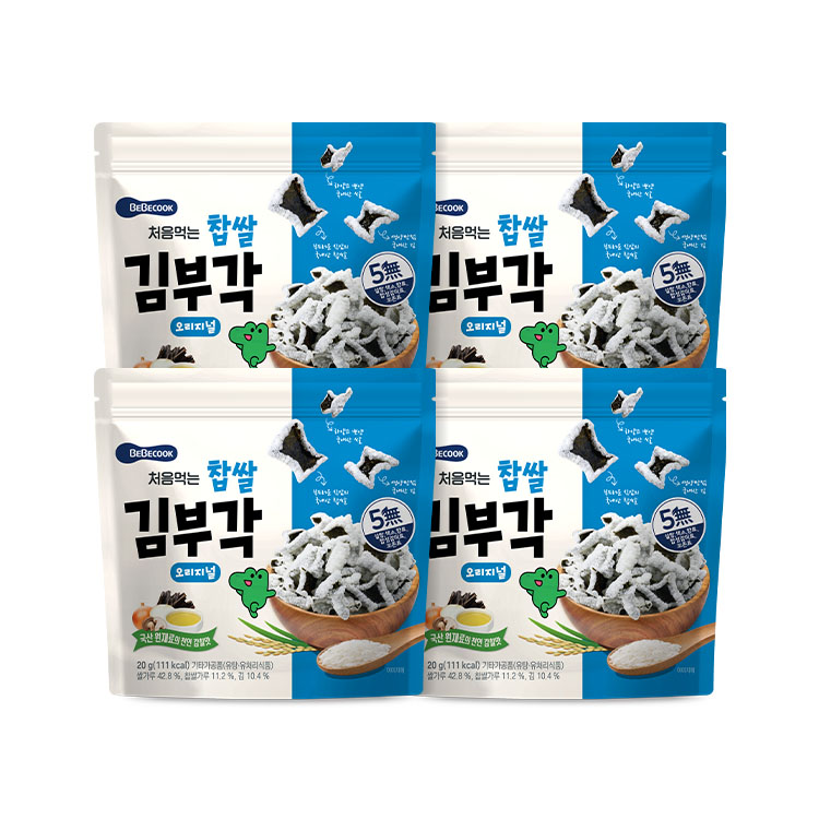 처음먹는 찹쌀 김부각 오리지널 4봉