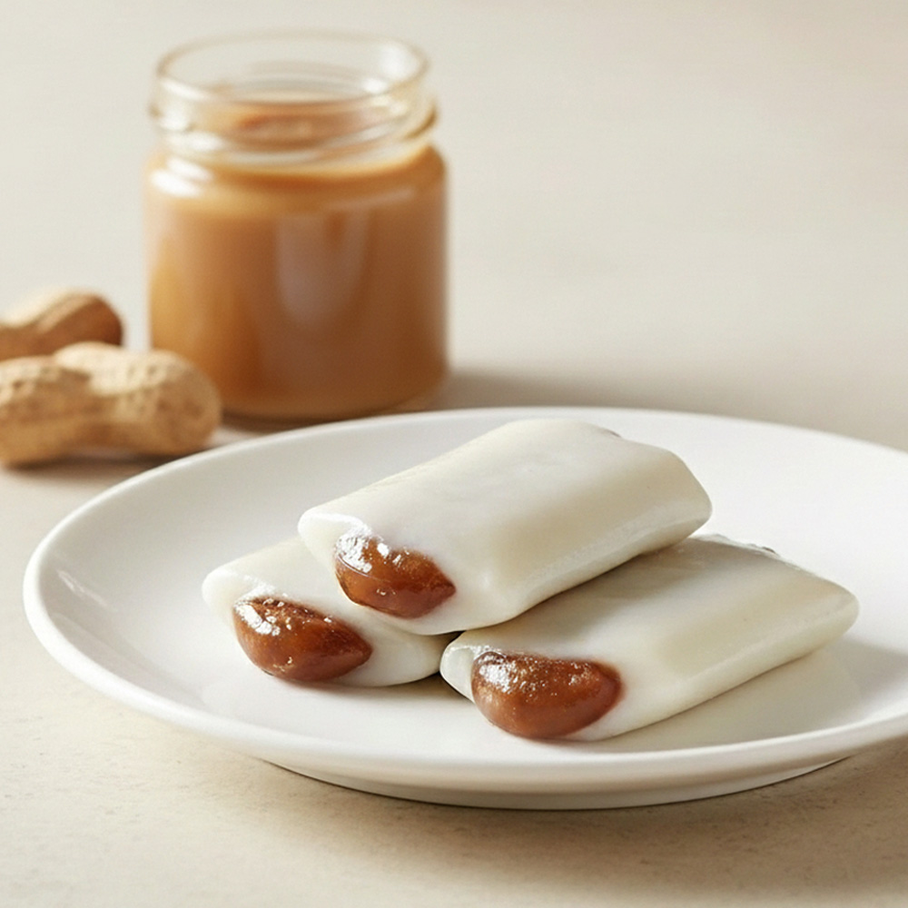 [시루조아] 고소함 가득 땅콩버터/흑임자 2종 앙꼬절편 360g×2팩 개별포장 떡
