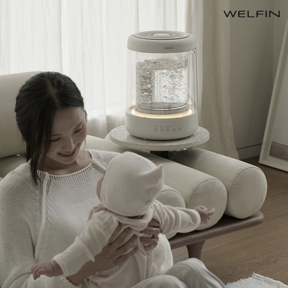 [웰핀]더 퓨어맥스 가열식가습기 WELFIN-010 4.5L 17시간 차일드락 간편 자동세척