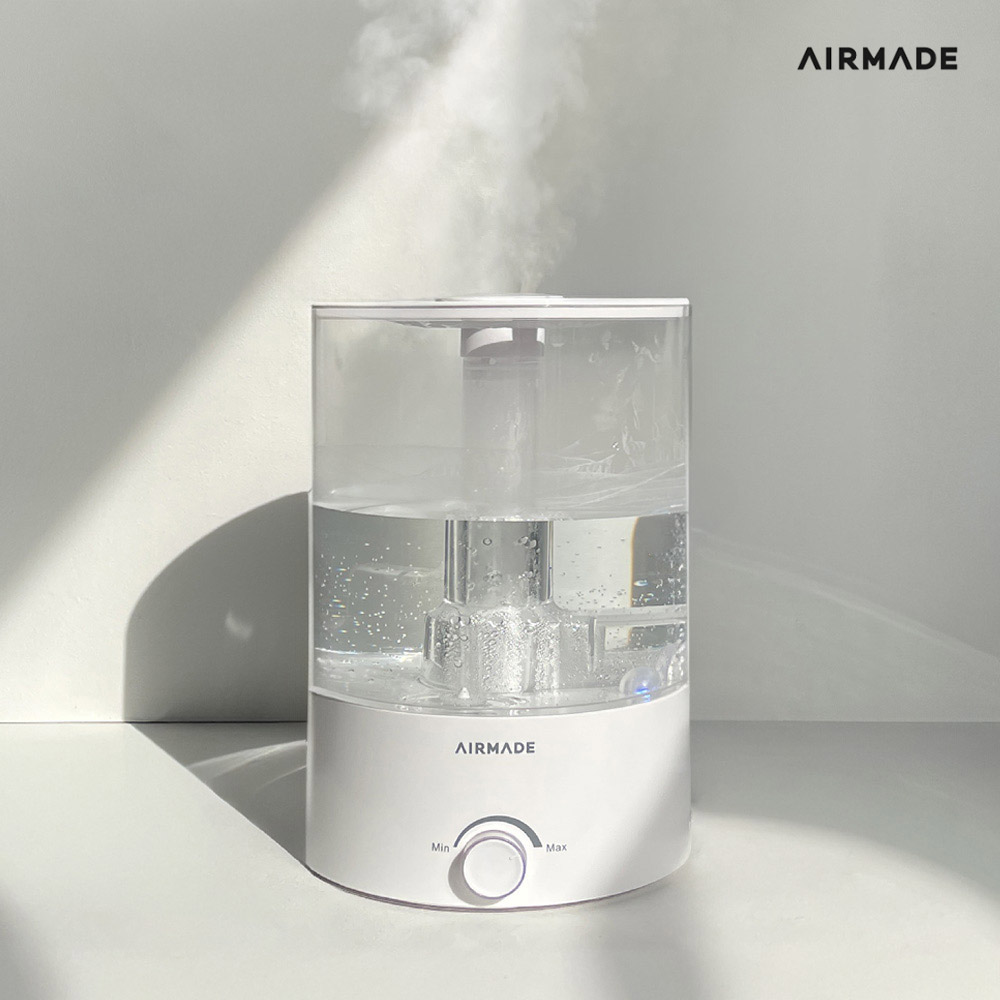 [리퍼/에어메이드]  THE 투명한 미니 가습기 4.2L 원룸 아기방 가습기 AMH-4000 (초음파가습기) 간편 세척 저소음
