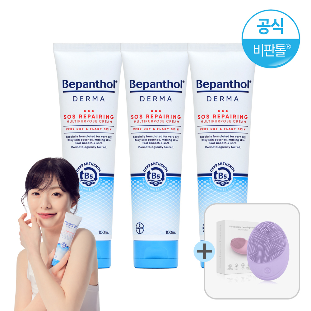 [비판톨]더마 멀티퍼포즈크림 100ml x3개 (+전동클렌저1개증정)