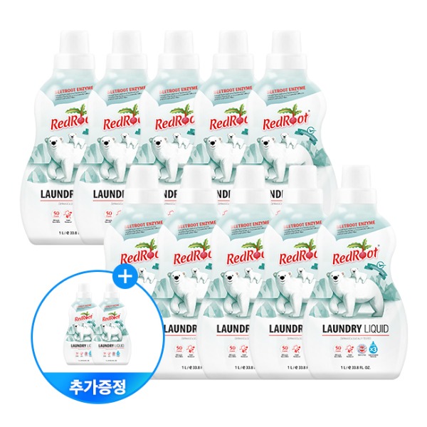 [레드루트] 유아 아기 신생아 안심 저자극 고농축 세탁세제 1L 12개