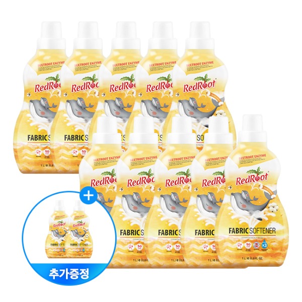 [레드루트] 유아 아기 신생아 안심 저자극 고농축 섬유유연제 1L 12개입
