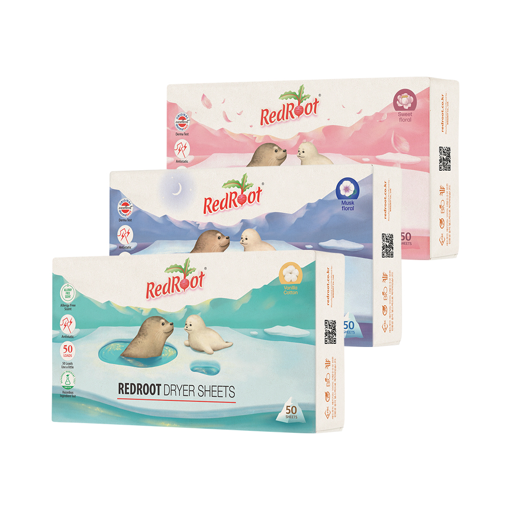 [레드루트] 건조기시트 섬유유연제 50매 1세트 (향선택)